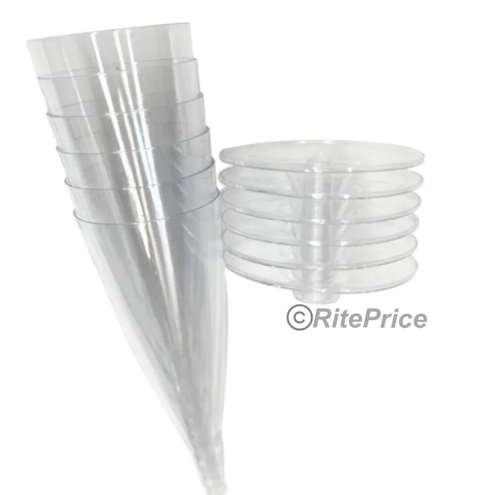 18 Pcs Champagne Flutes Disposable Clear Plastic Wine Glasses Party (3 Pack)-New